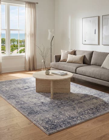 Blue Gray Eliza Rug