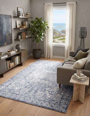 Dark Blue Eliza Rug