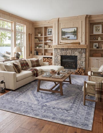 Dark Blue Eliza Rug