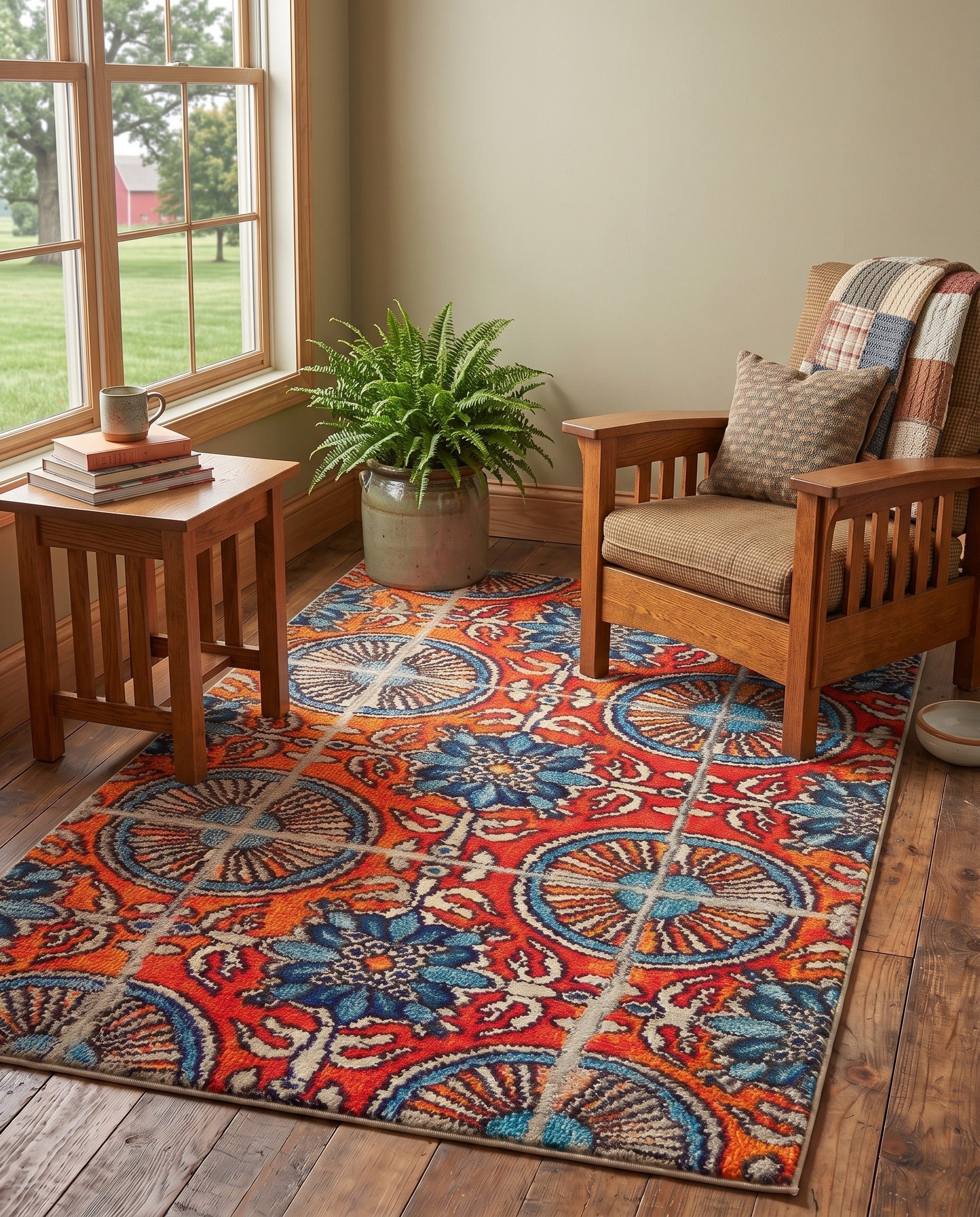 3' 3 x 5' 3 Washable Hyacinth Rug