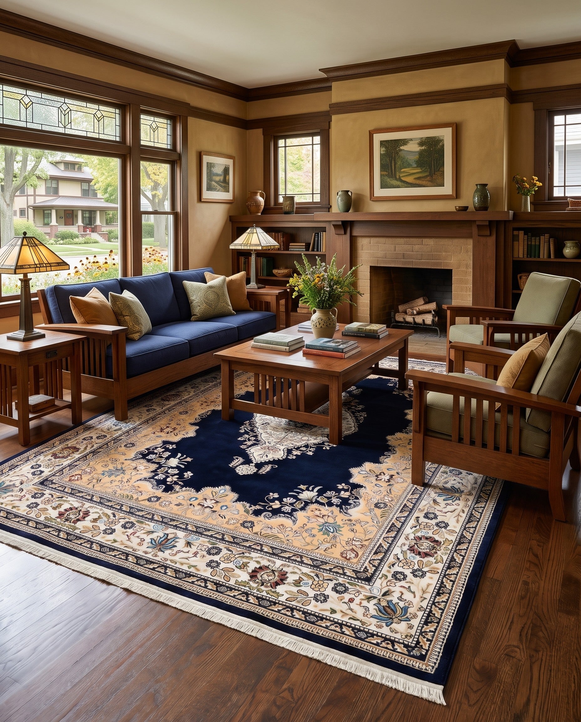 7' 10 x 10' Nain Design Rug