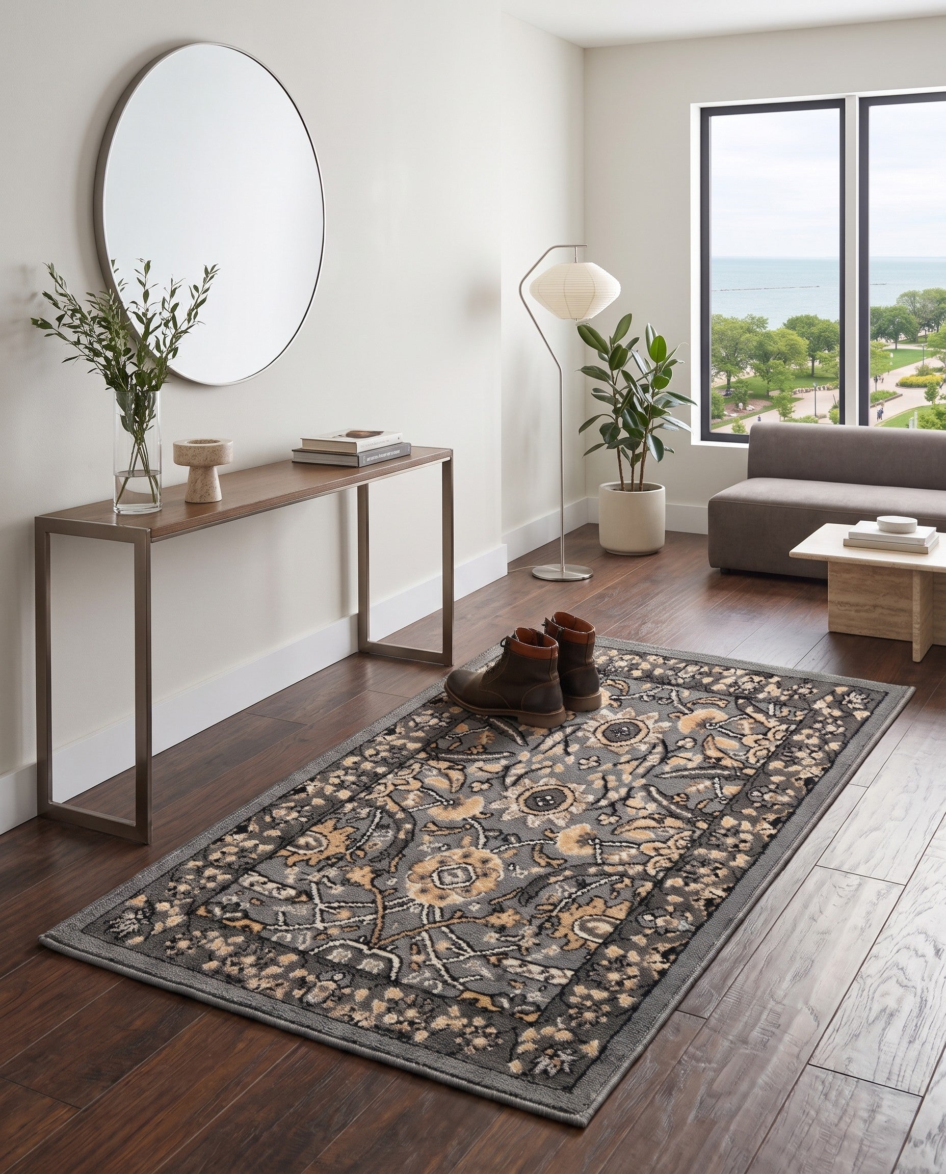 Dark Gray Neda Rug