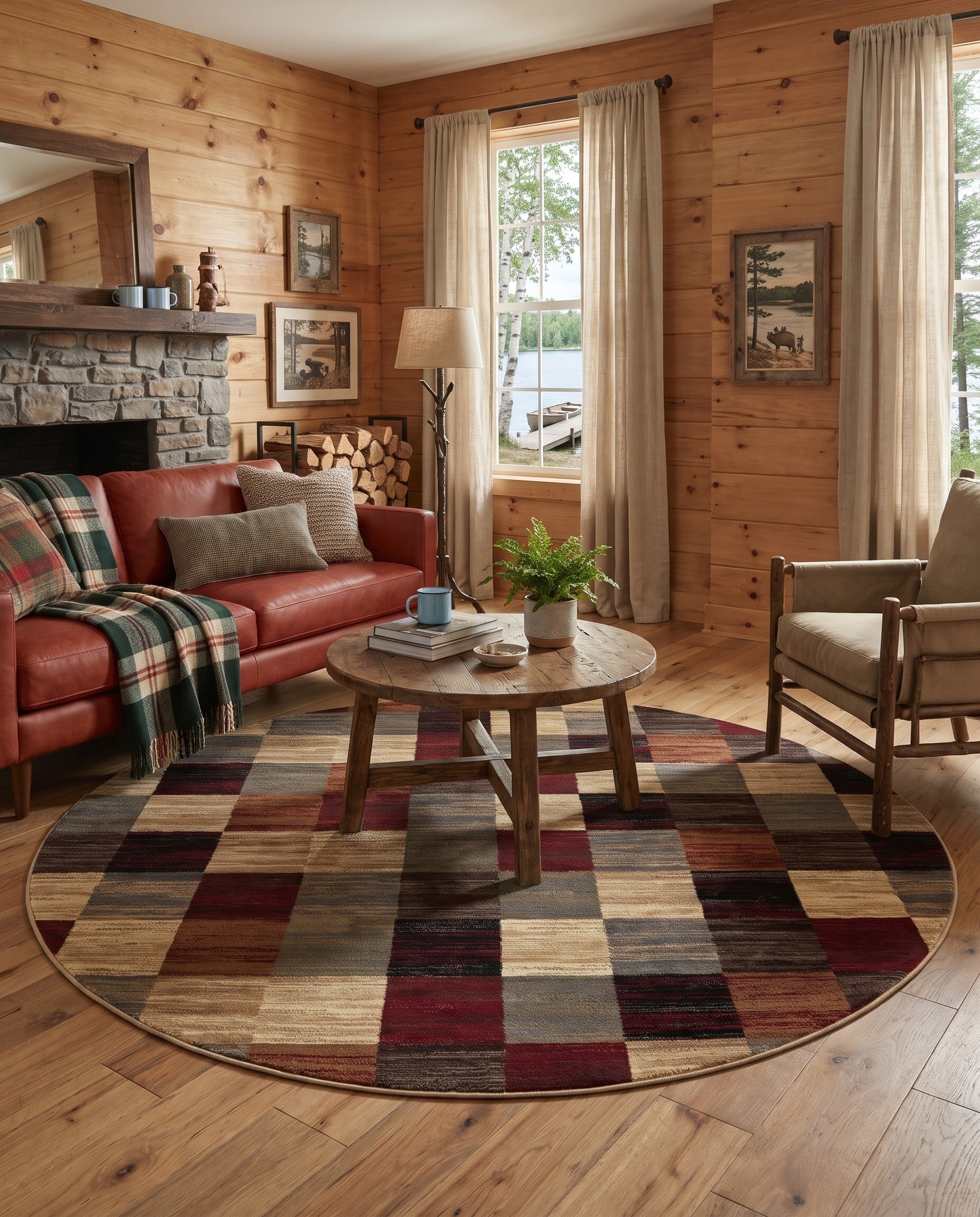 Cafe Round Rug