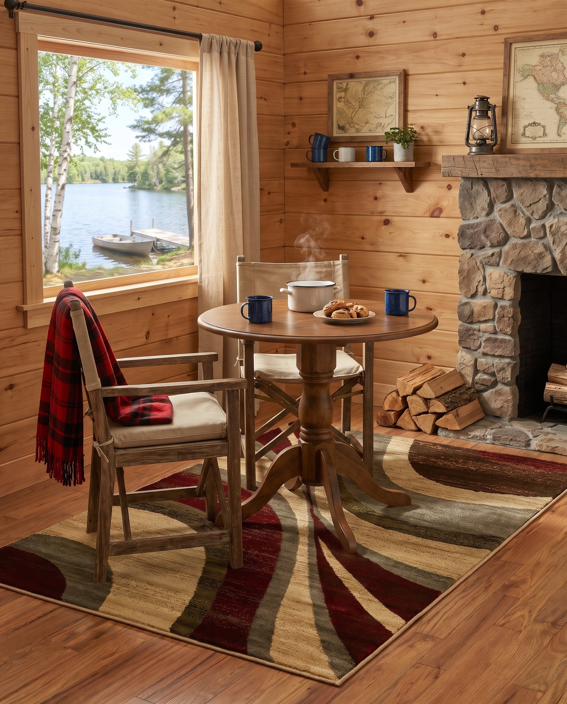 Beige Cafe Rug