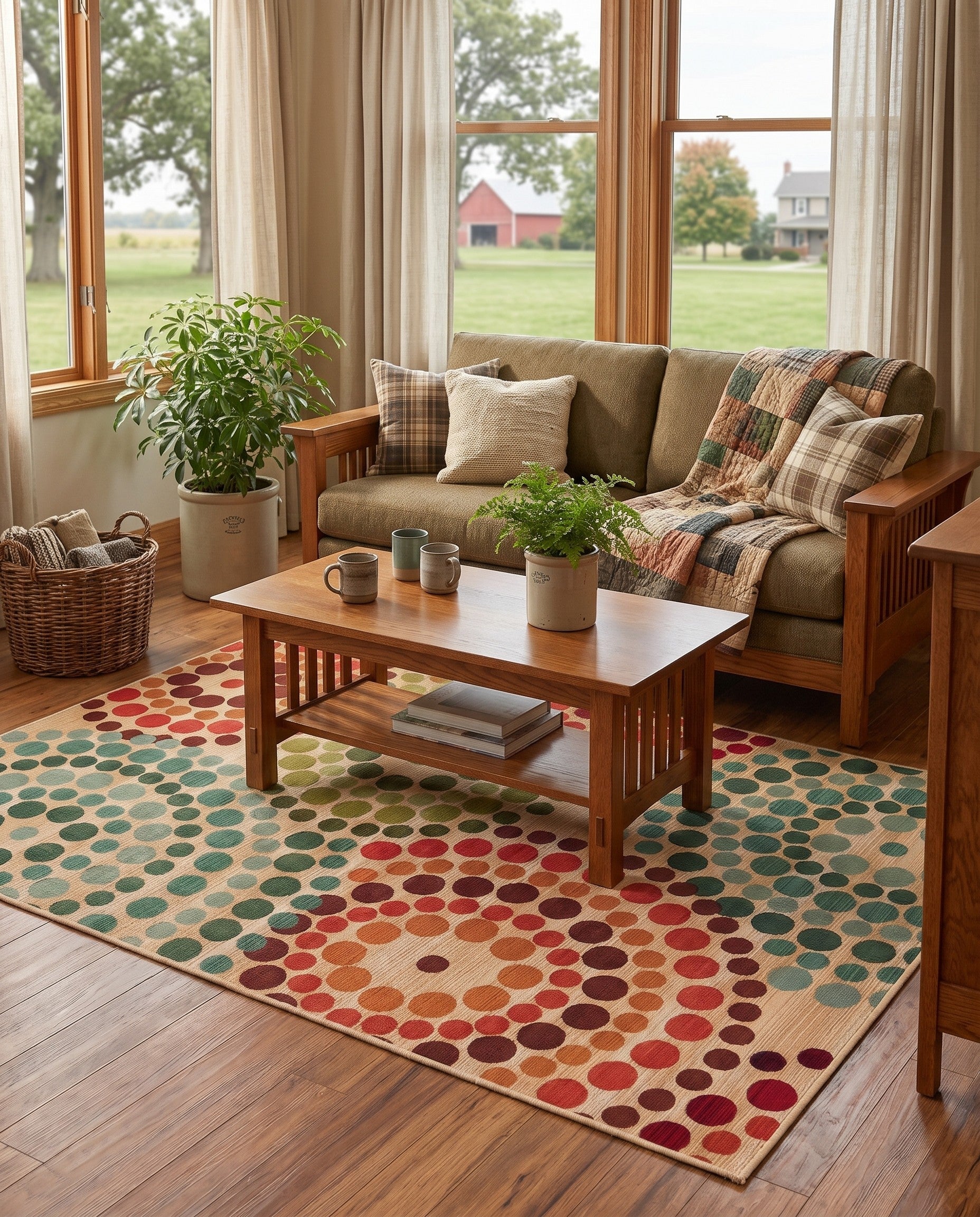 4' x 6' Easy-Clean Odette Modern Indoor / Outdoor Rug