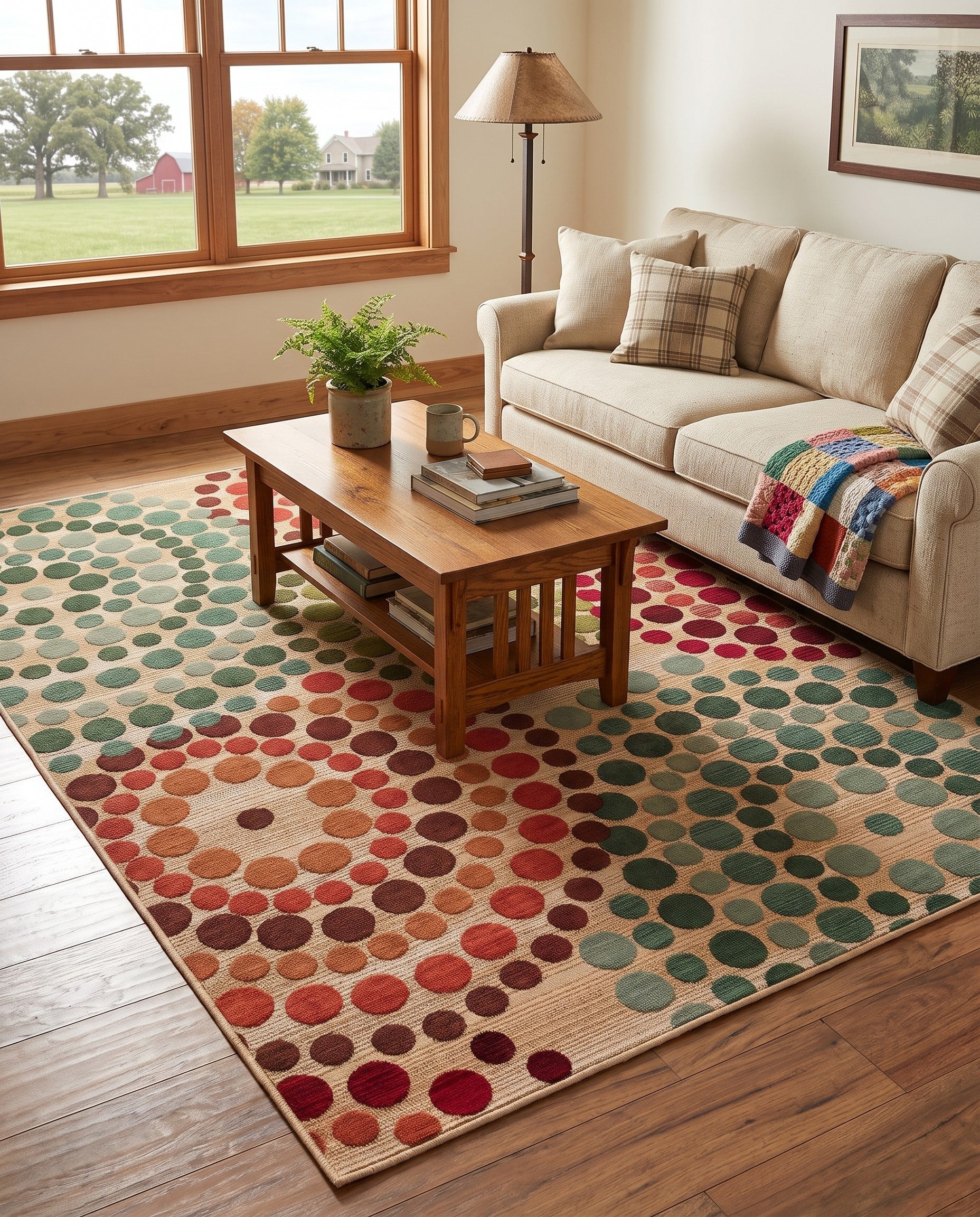 4' x 6' Easy-Clean Odette Modern Indoor / Outdoor Rug