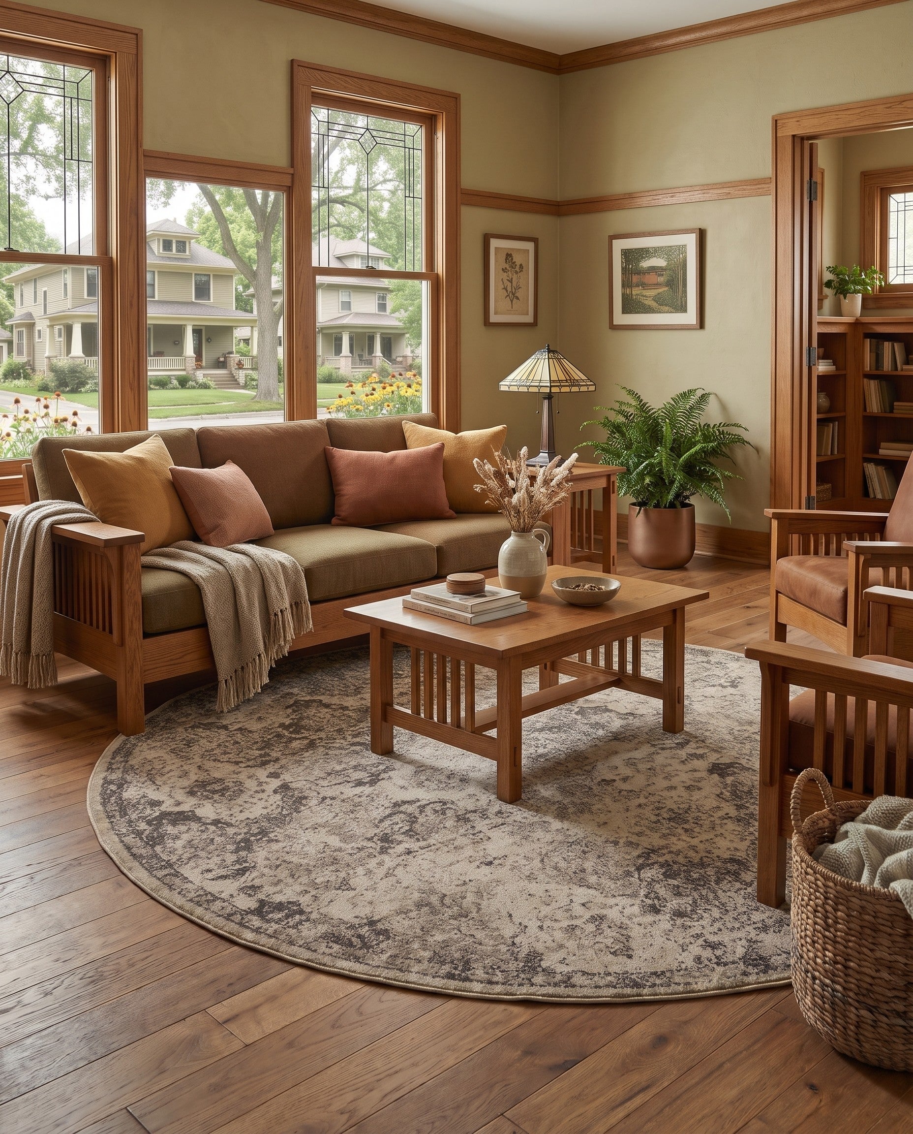 Beige Mojave Round Rug