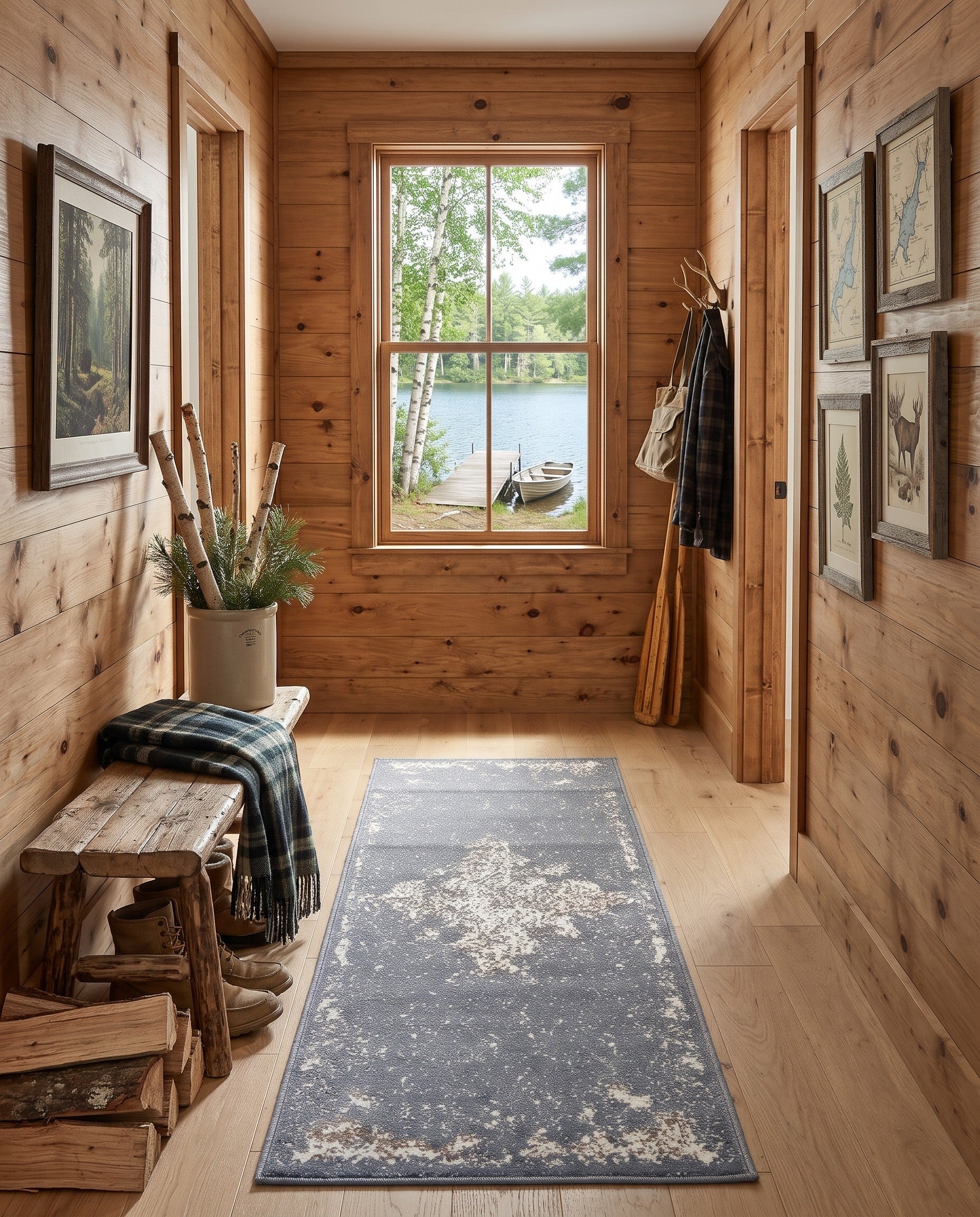 Gray Mojave Runner Rug
