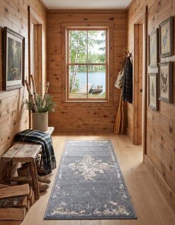 Gray Mojave Runner Rug