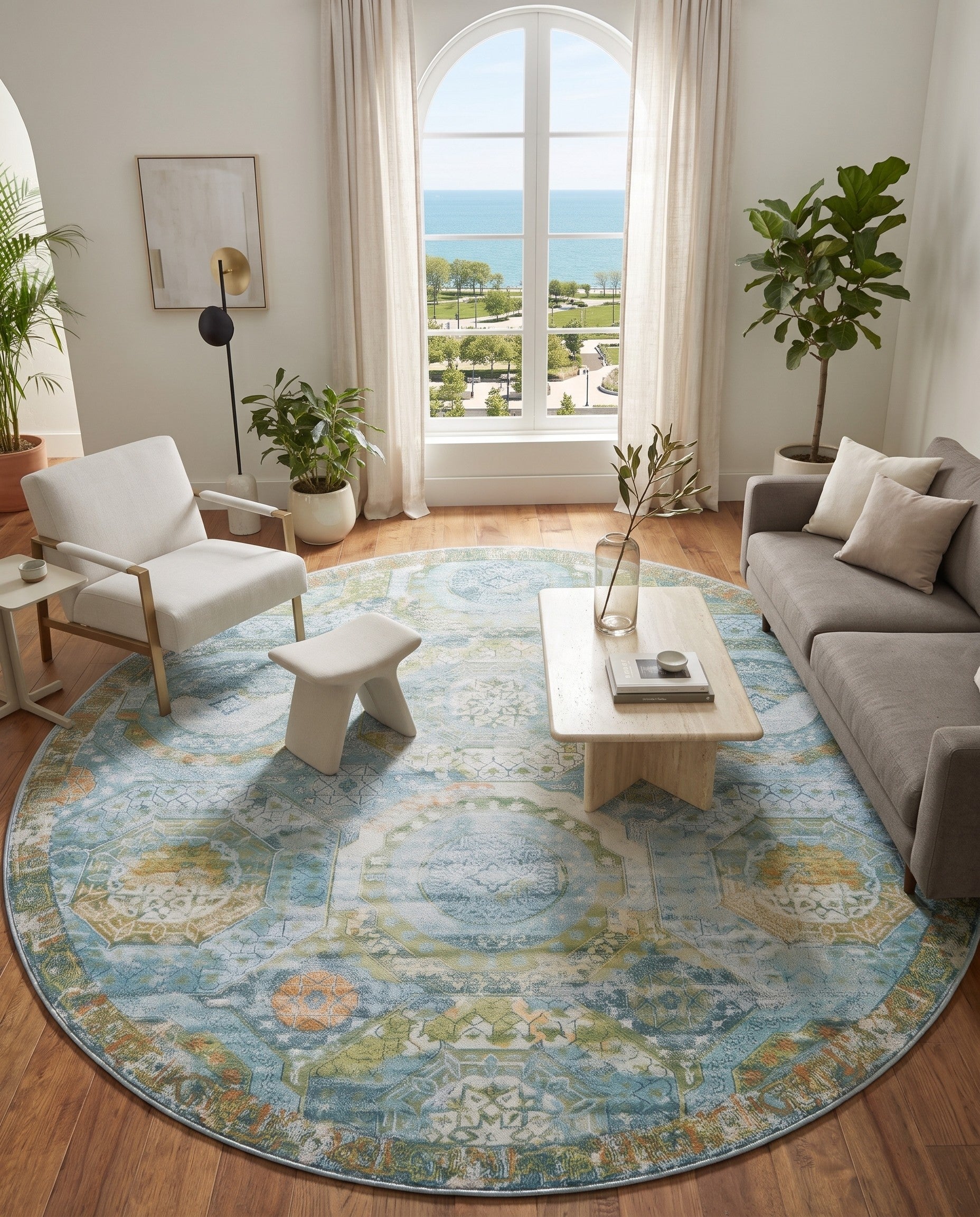 8' x 8' Santiago Round Rug