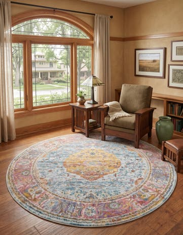 5' 5 x 5' 5 Santiago Round Rug