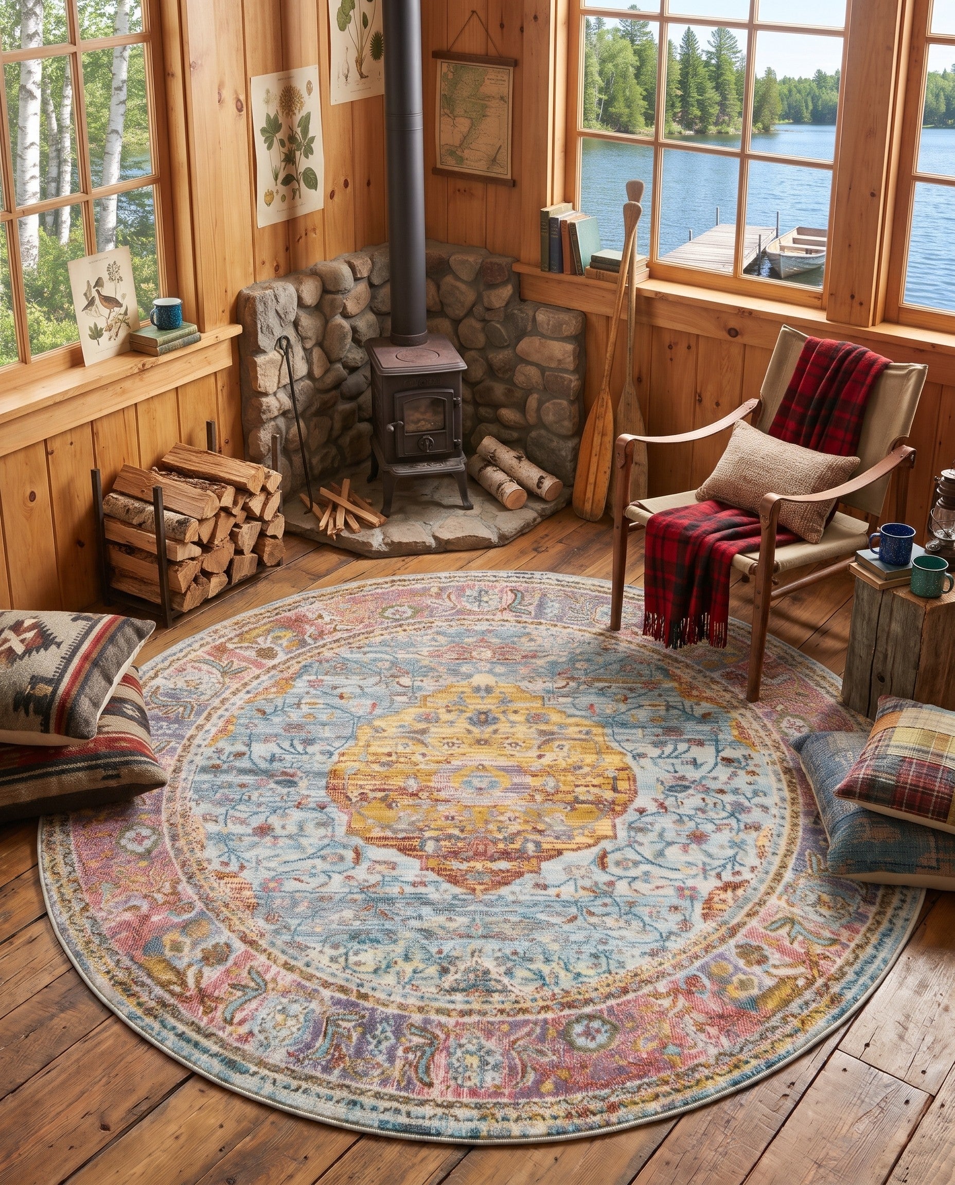5' 5 x 5' 5 Santiago Round Rug