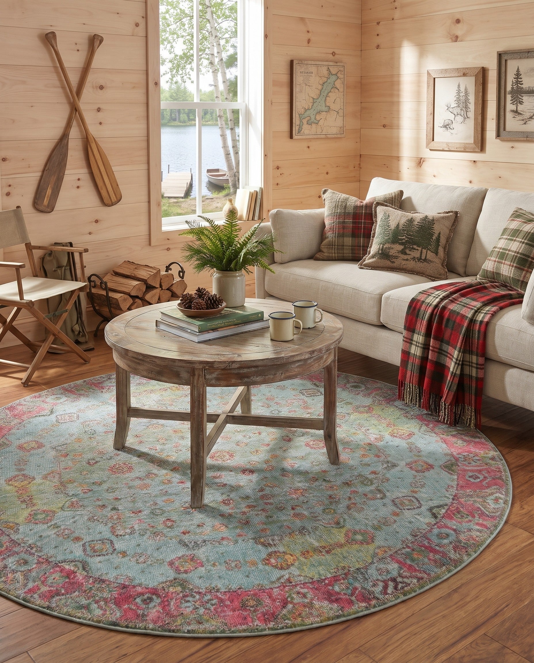 5' 5 x 5' 5 Santiago Round Rug