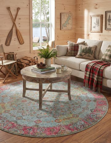 5' 5 x 5' 5 Santiago Round Rug