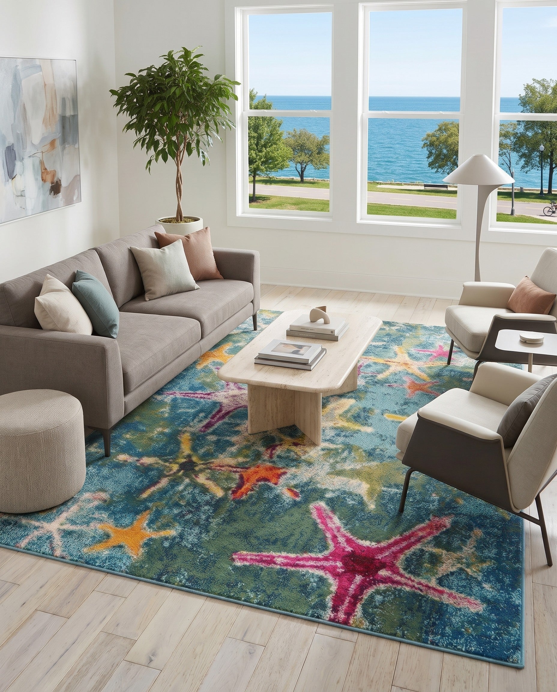 5' x 8' Washable Amalfi Rug