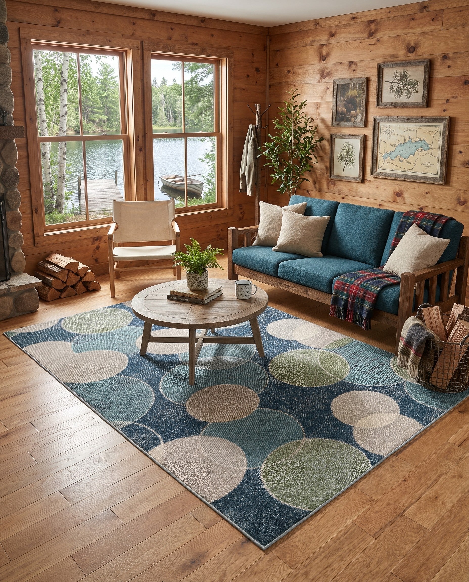 5' x 8' Washable Theia Rug