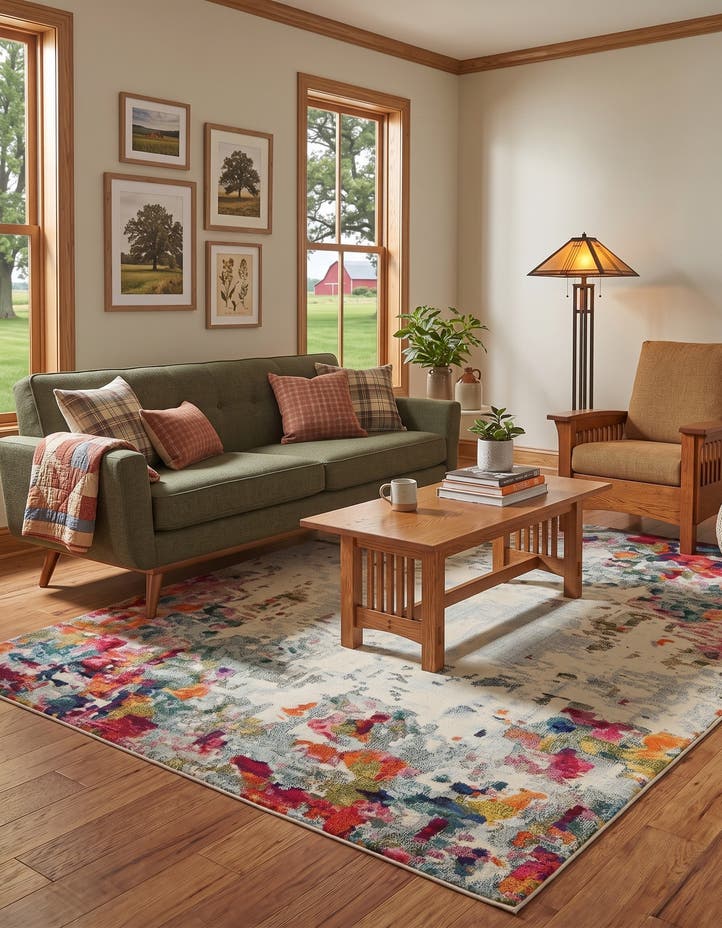 8' x 10' Washable Theia Rug