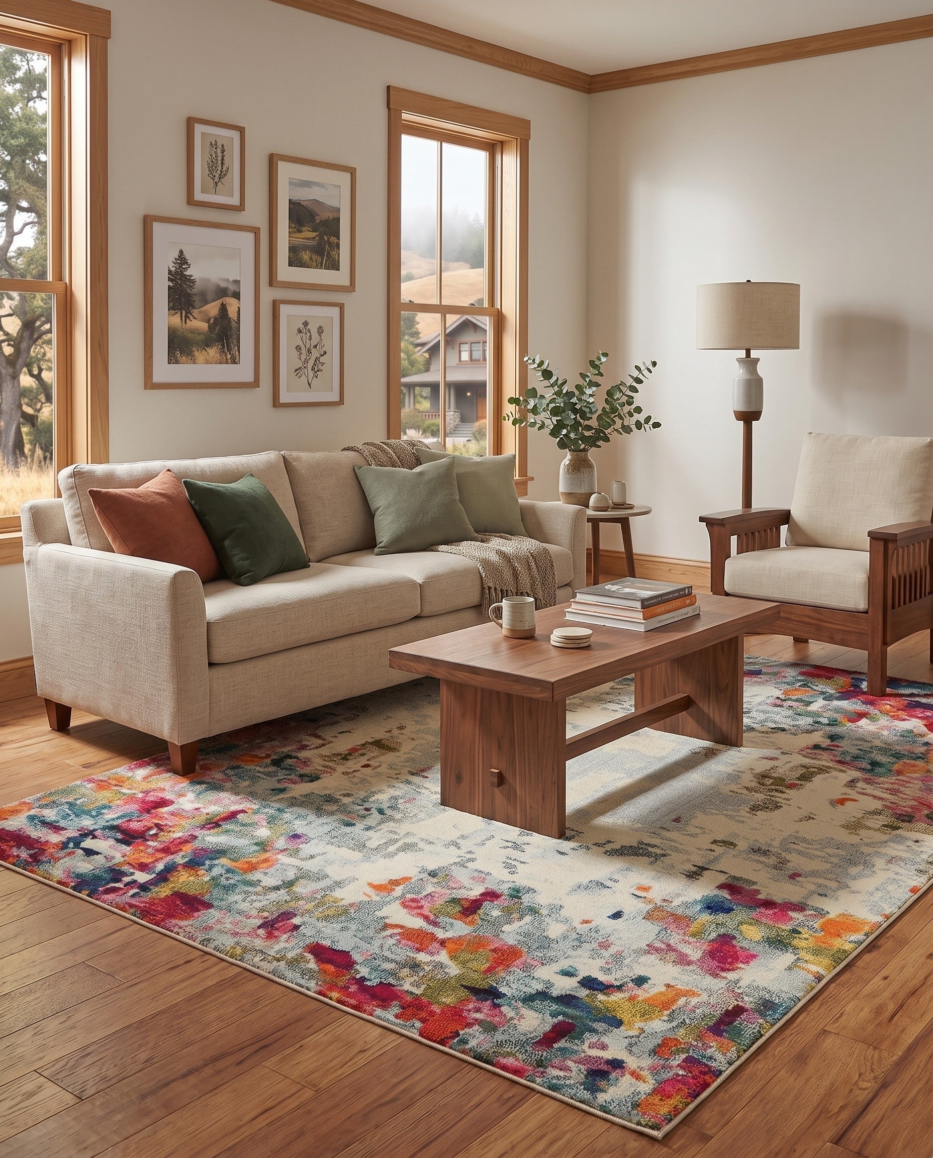 8' x 10' Washable Theia Rug