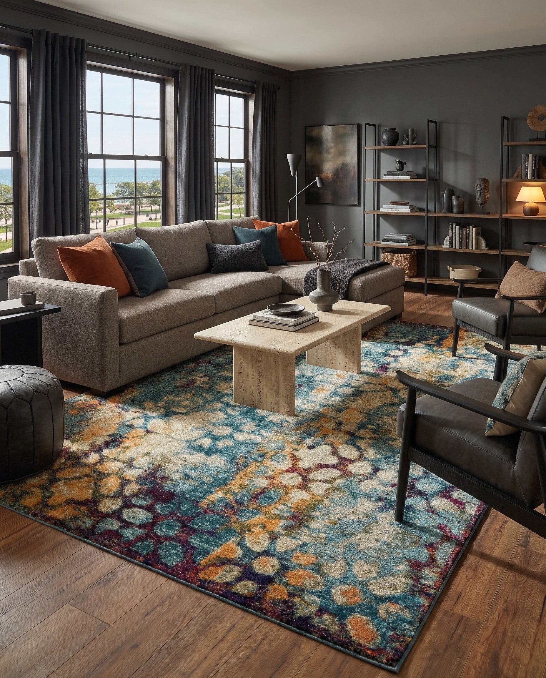 10' 6 x 16' 5 Washable Carnevale Rug