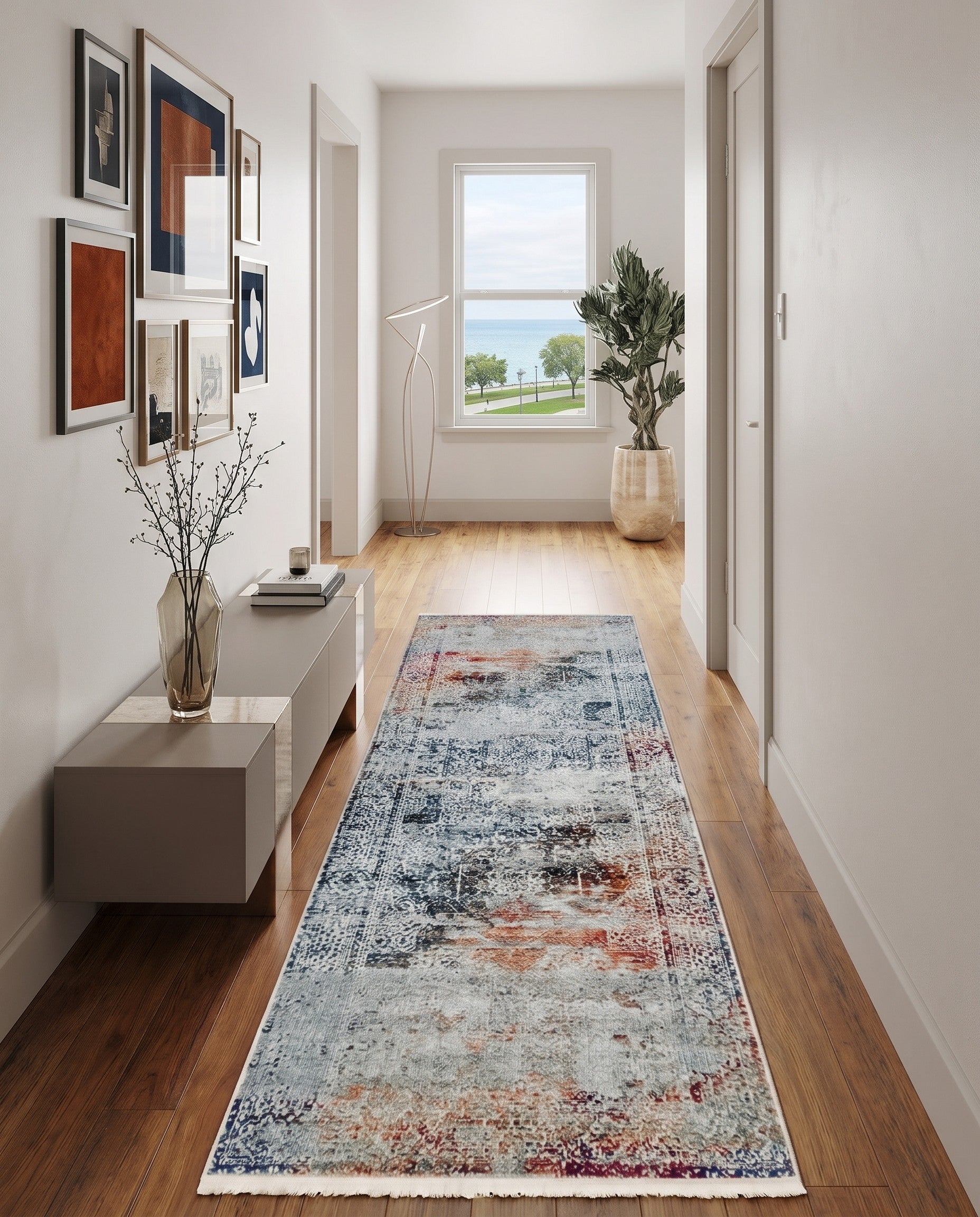 2' 7 x 10' Santiago Runner Rug