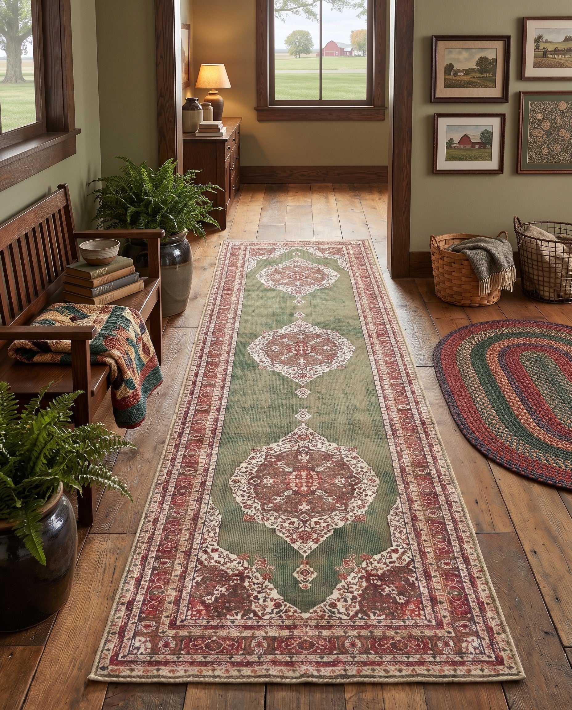 2' 7 x 10' Santiago Runner Rug