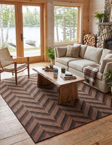 6' x 9' Easy-Clean Florian Modern Indoor / Outdoor Rug
