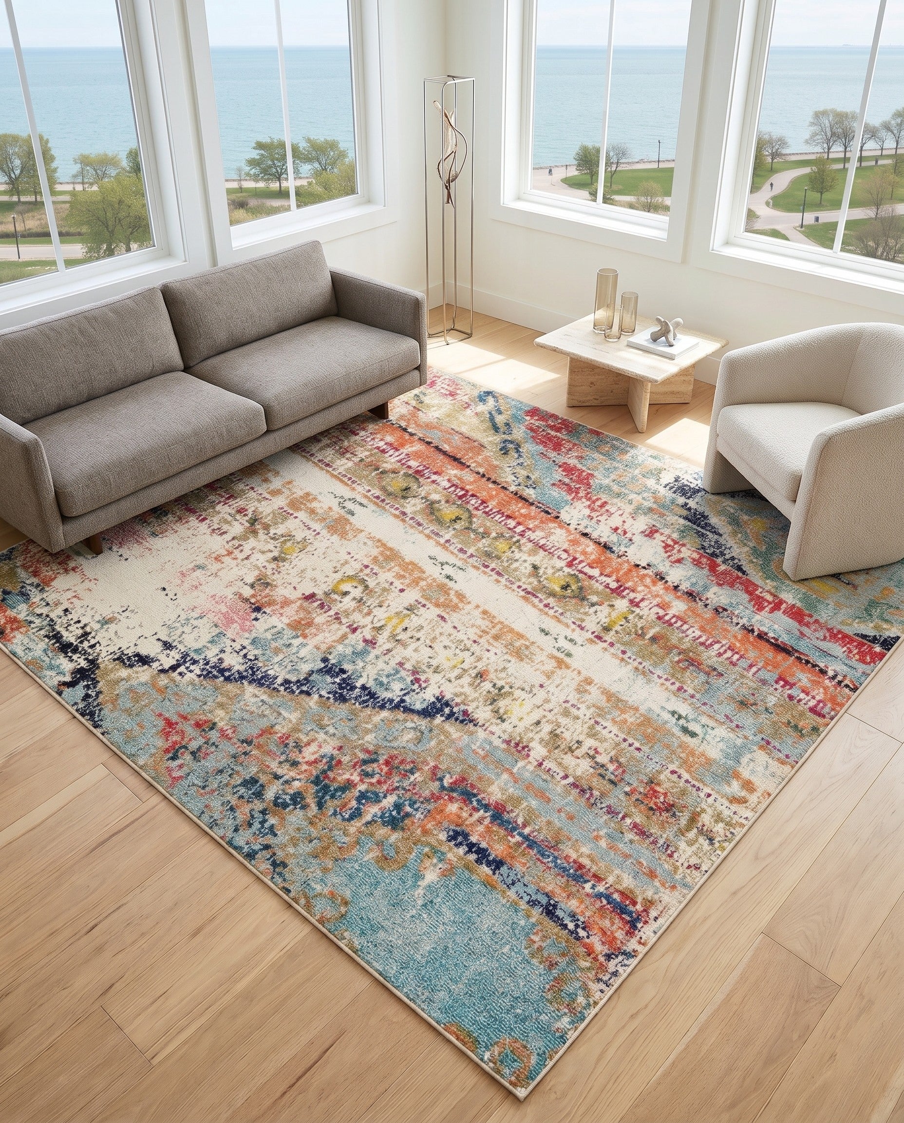 Washable Mesa Square Rug