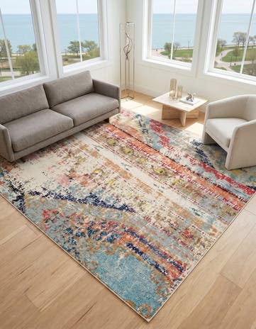 6' x 6' Washable Mesa Square Rug