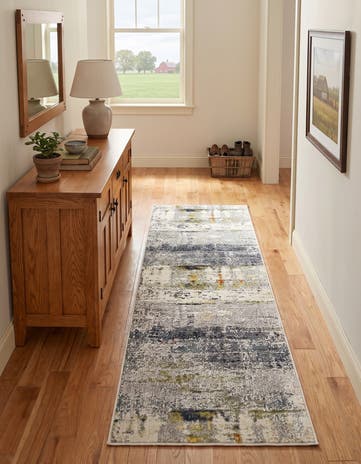 2' 2 x 6' 9 Washable Theia Runner Rug