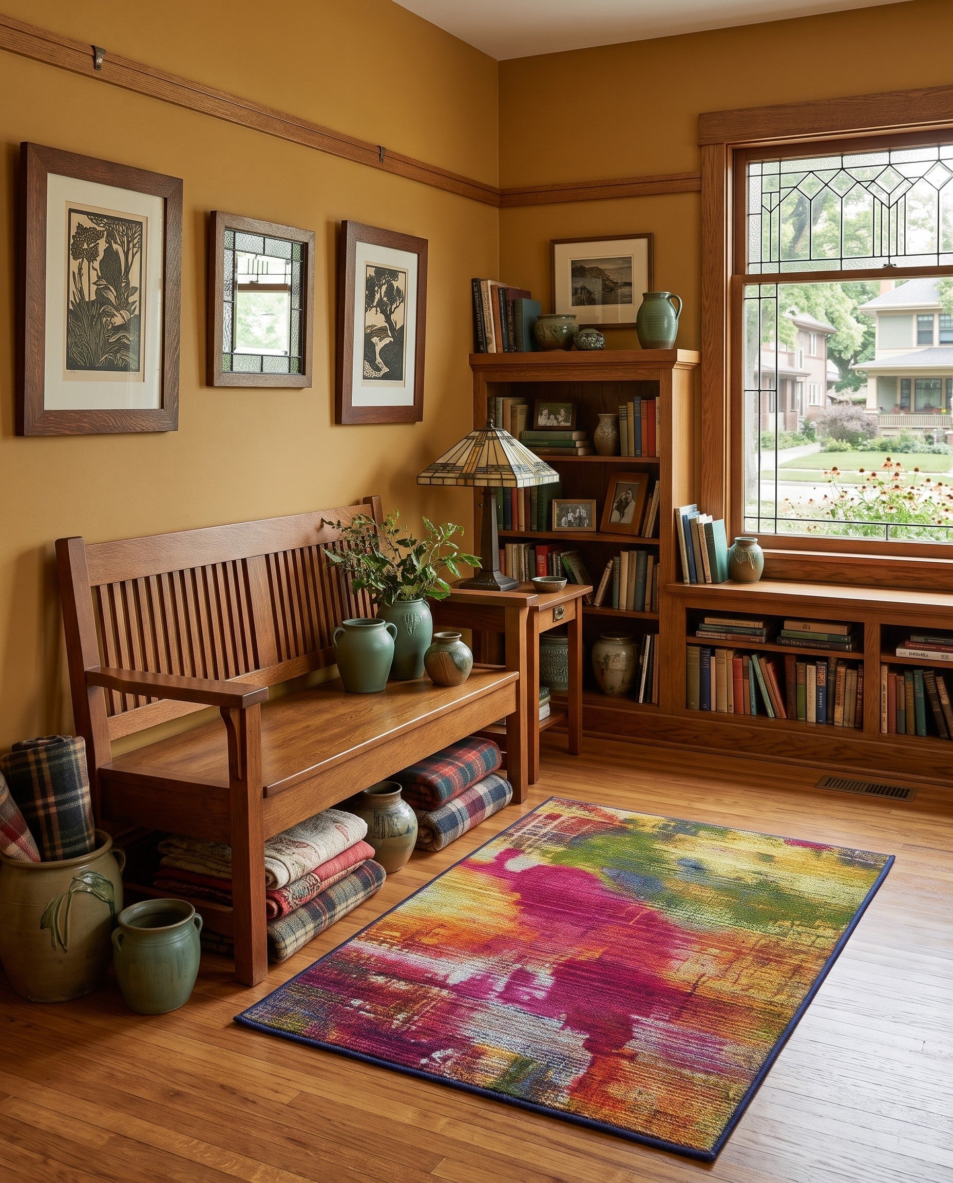 2' 2 x 3' Easy-Clean Modern Indoor / Outdoor Rug