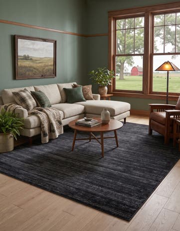 Jill Zarin Navy Blue Uptown Madison Avenue Rug