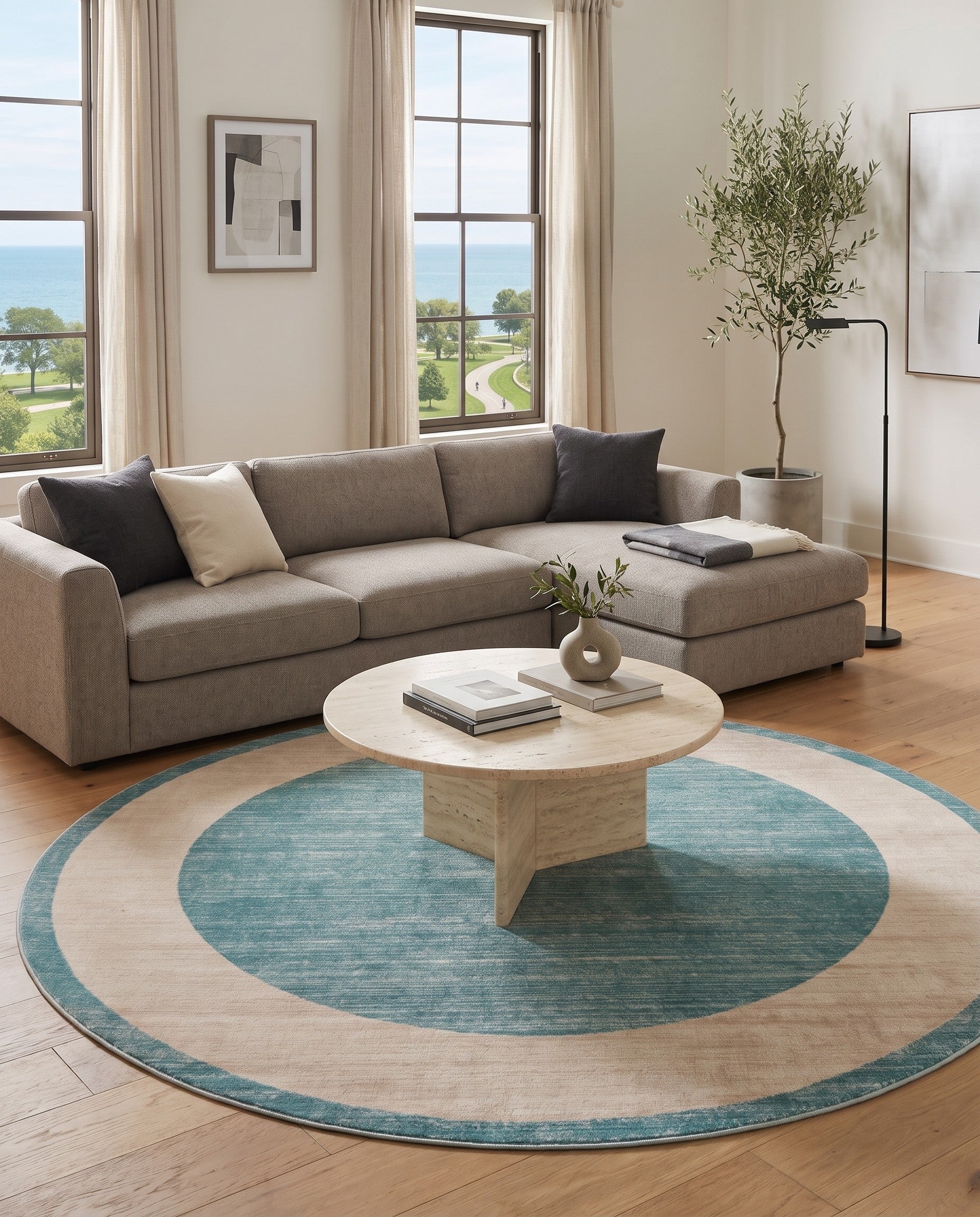 Jill Zarin 8' x 8' Uptown Yorkville Round Rug