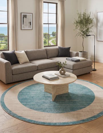 Jill Zarin 8' x 8' Uptown Yorkville Round Rug