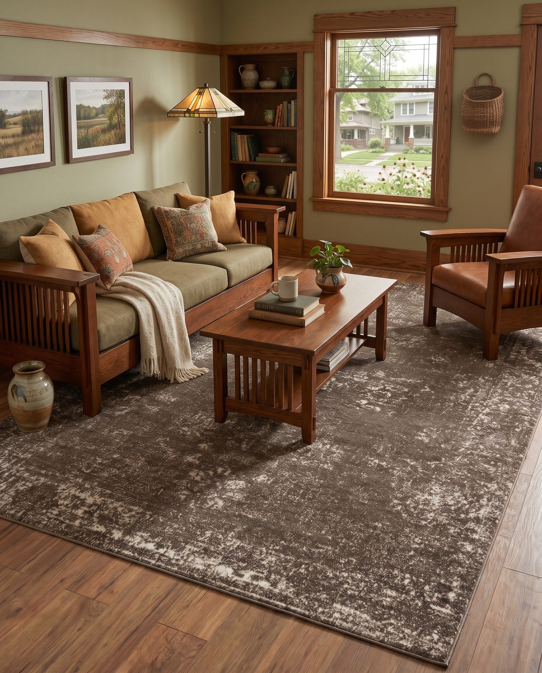 Brown Monte Carlo Rug