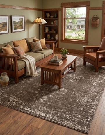 Brown Monte Carlo Rug