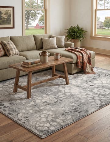 Dark Gray Monte Carlo Rug