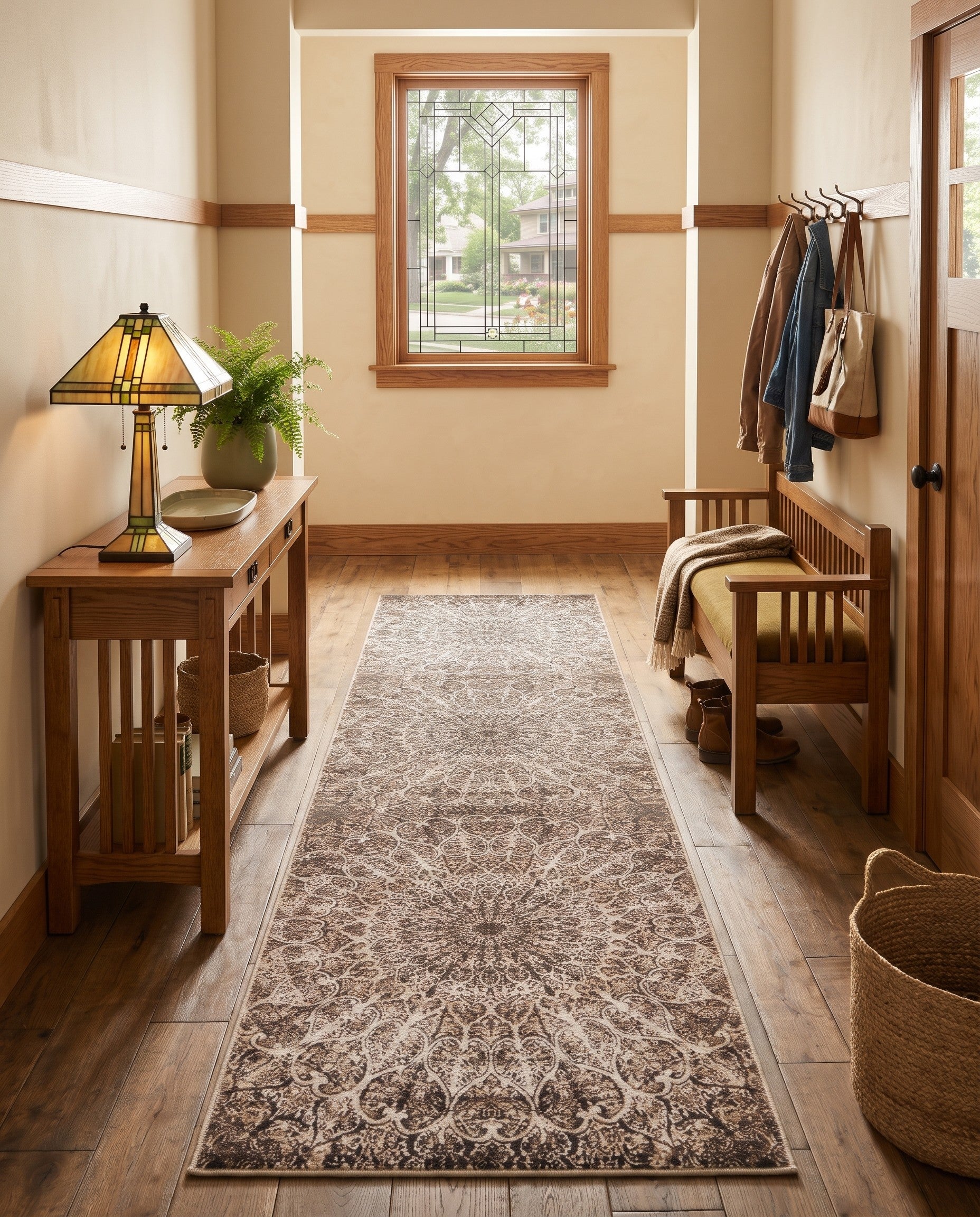Brown Monte Carlo Runner Rug