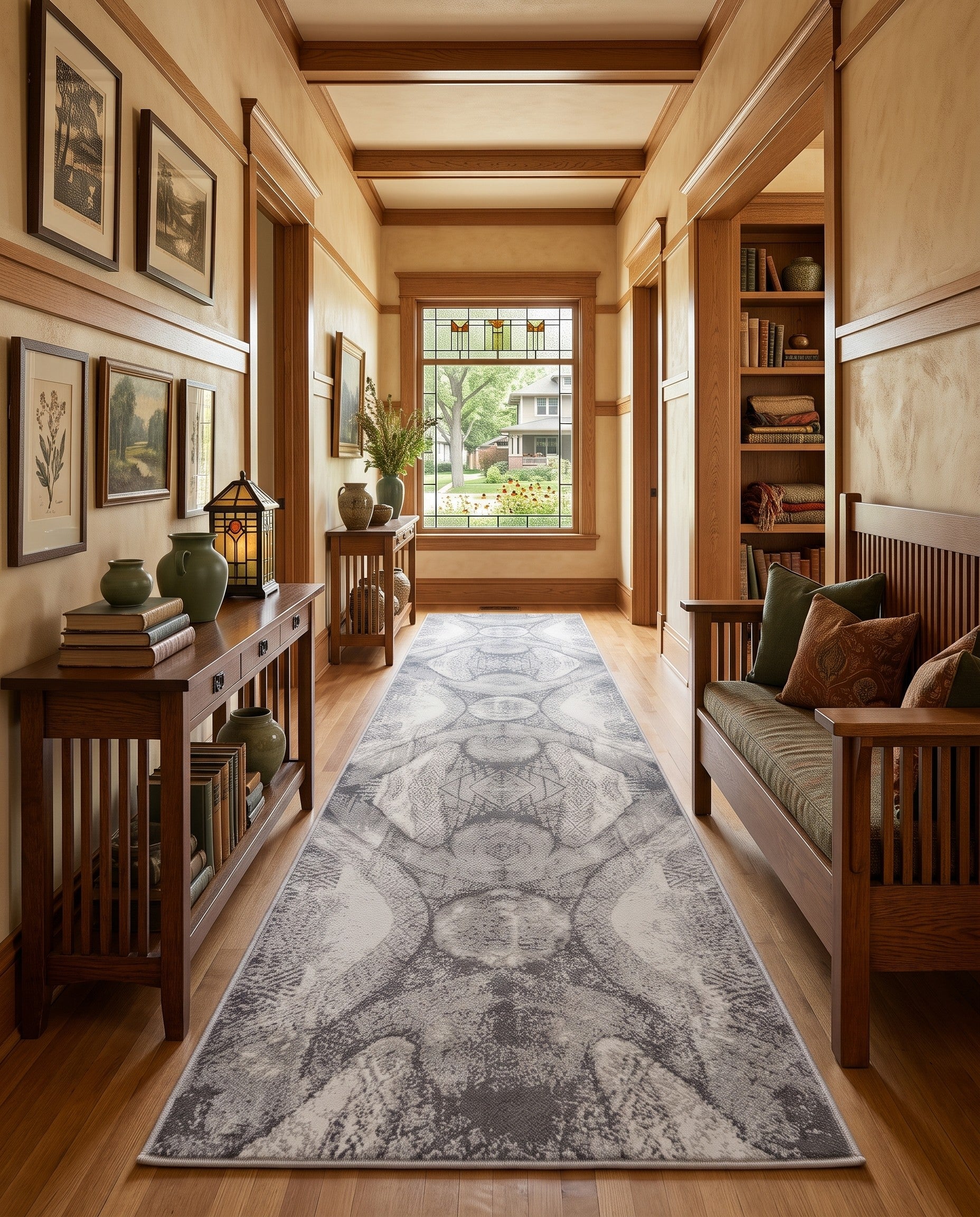 Dark Gray Monte Carlo Runner Rug