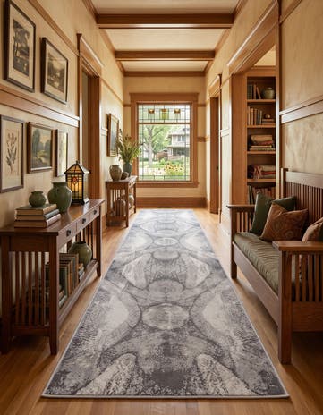 Dark Gray Monte Carlo Runner Rug
