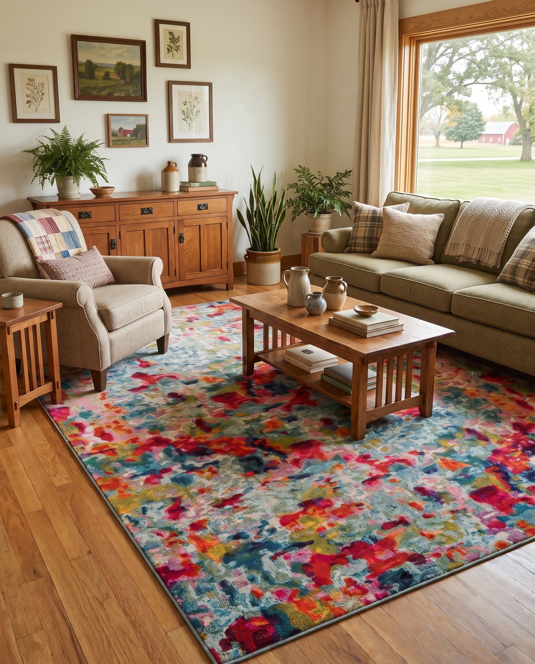 9' x 12' Washable Theia Rug