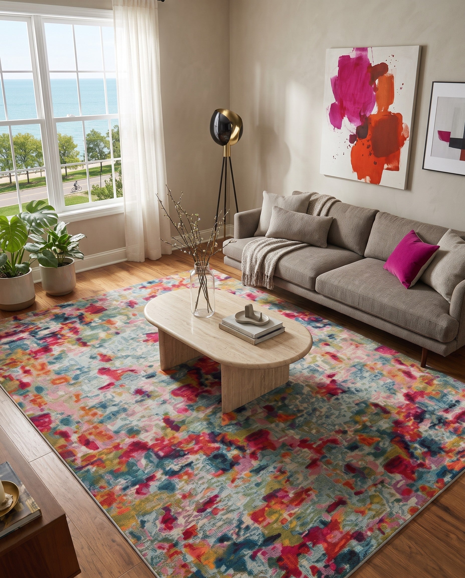 9' x 12' Washable Theia Rug