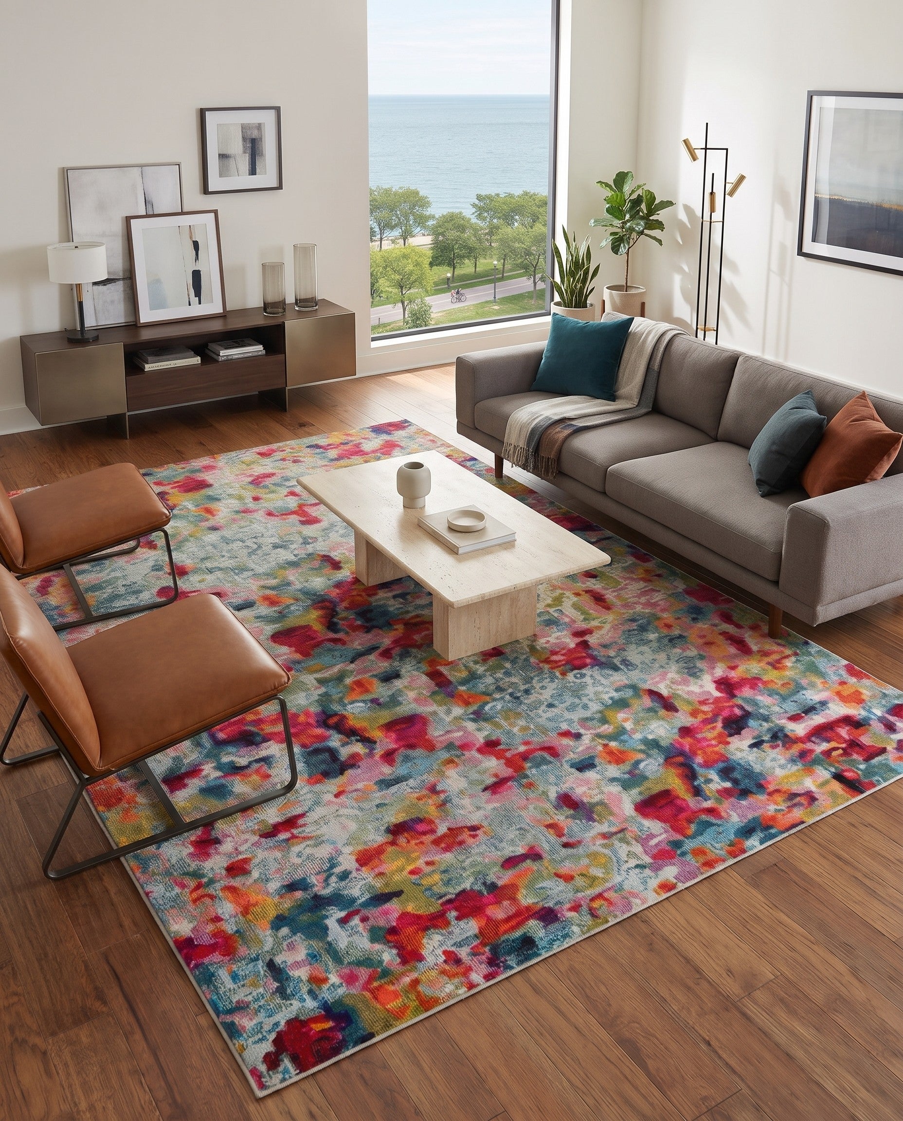 9' x 12' Washable Theia Rug