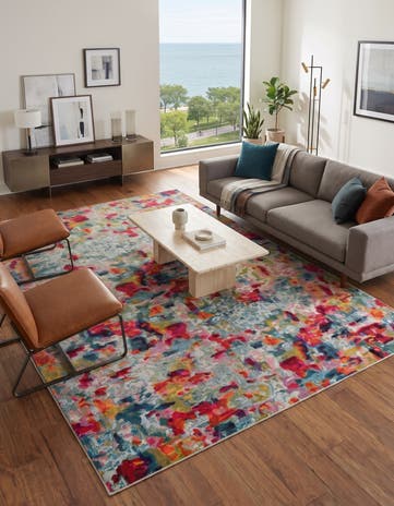 9' x 12' Washable Theia Rug