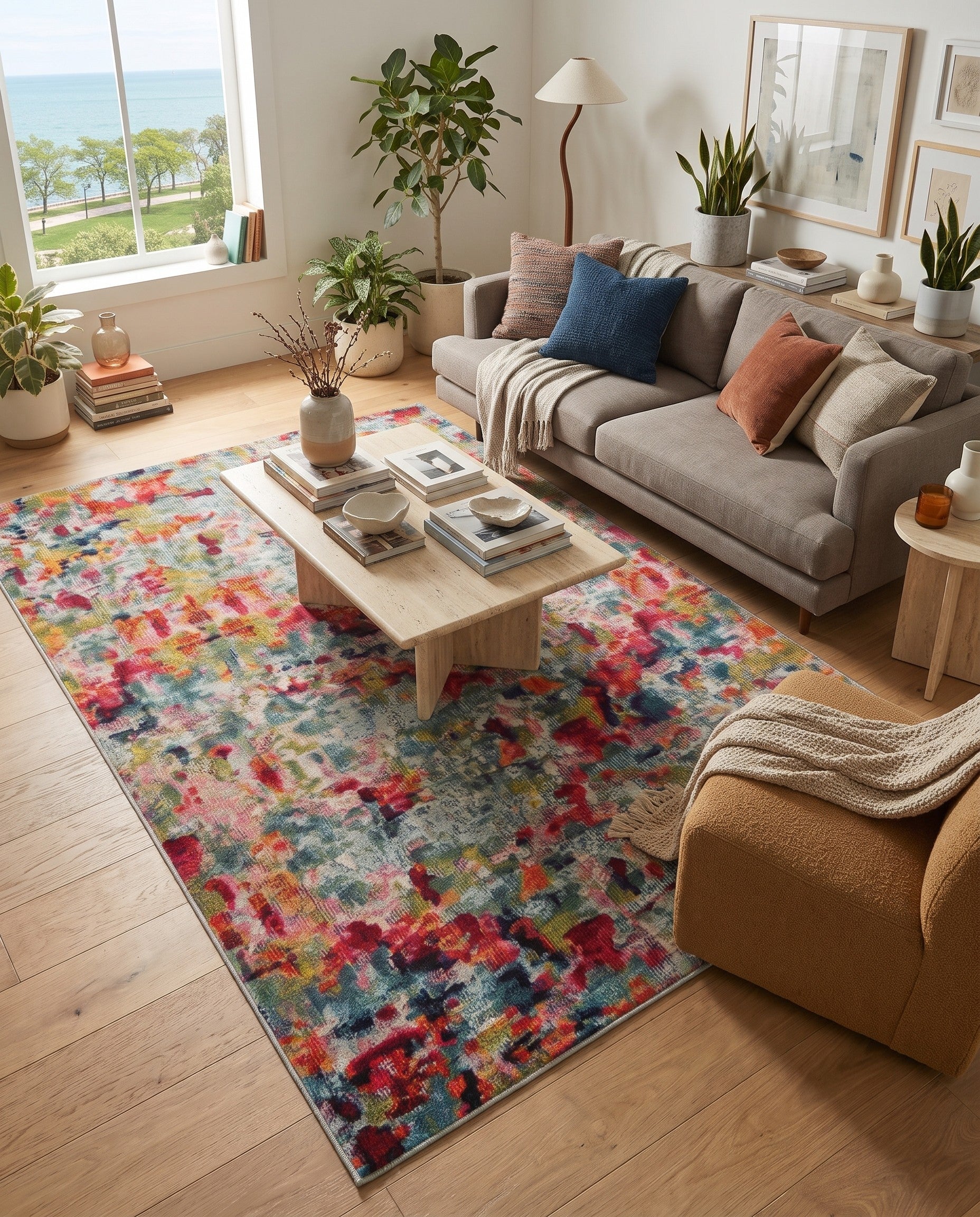 4' x 6' Washable Theia Rug