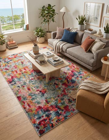 4' x 6' Washable Theia Rug