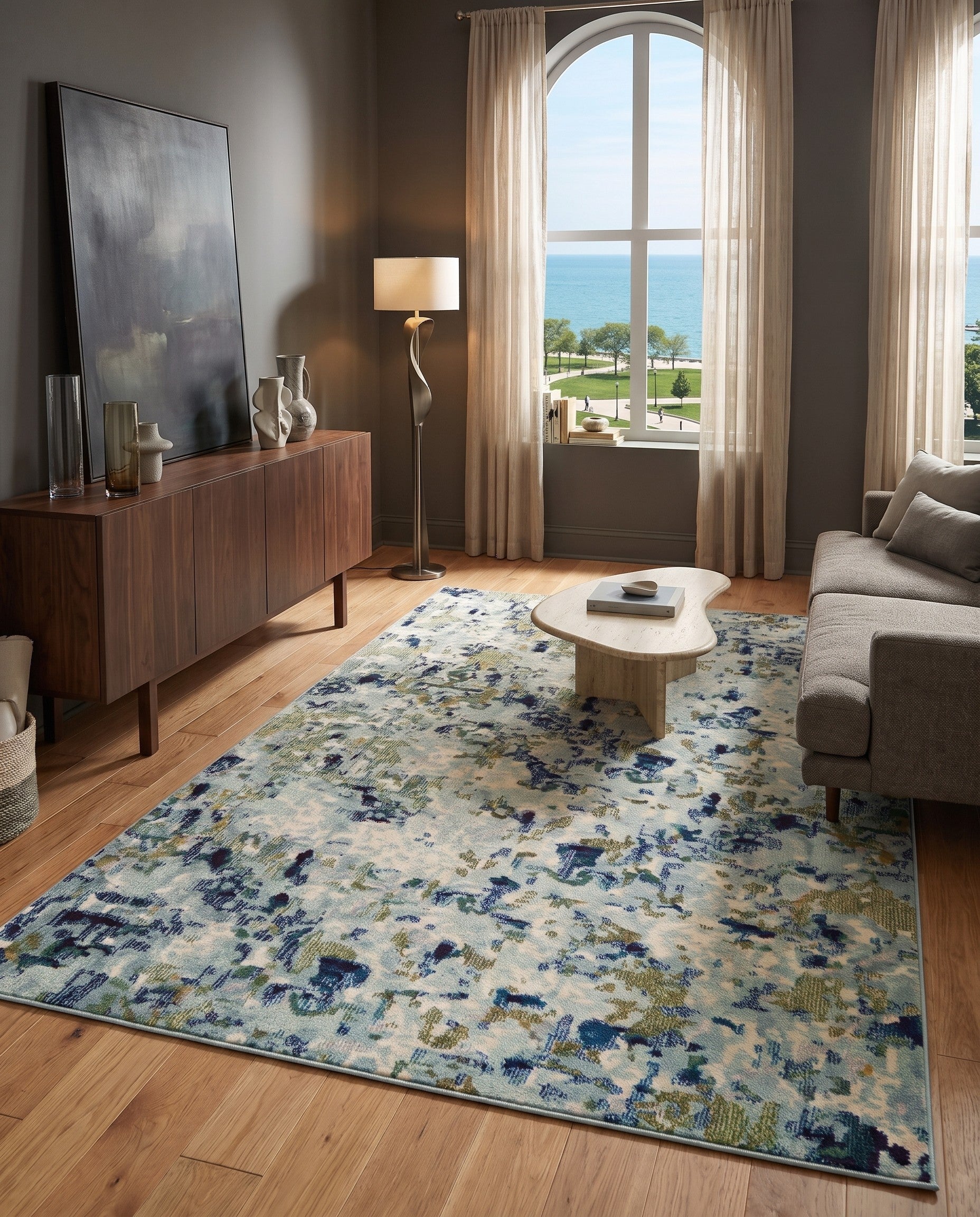 5' x 8' Washable Theia Rug