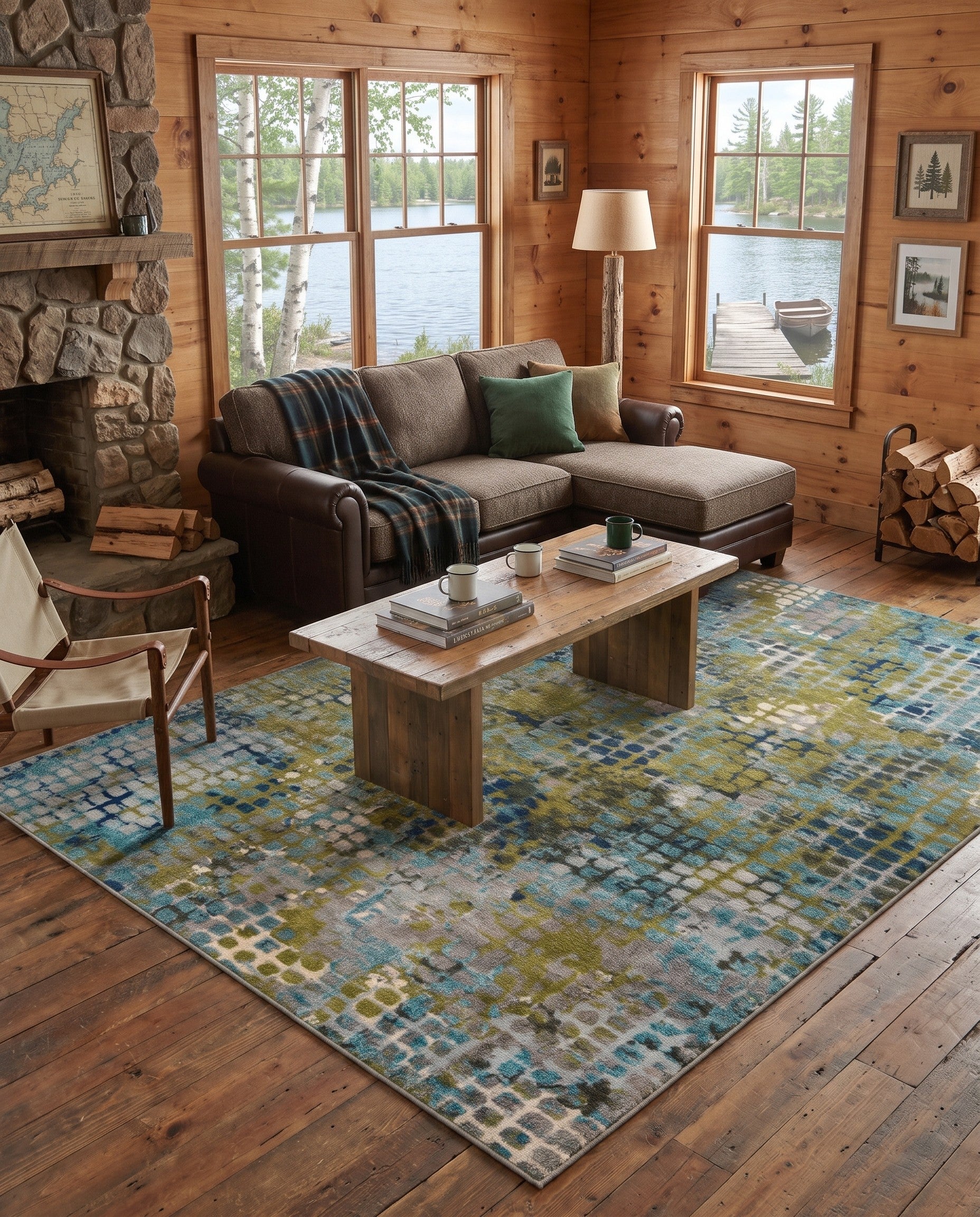 8' x 10' Washable Theia Rug