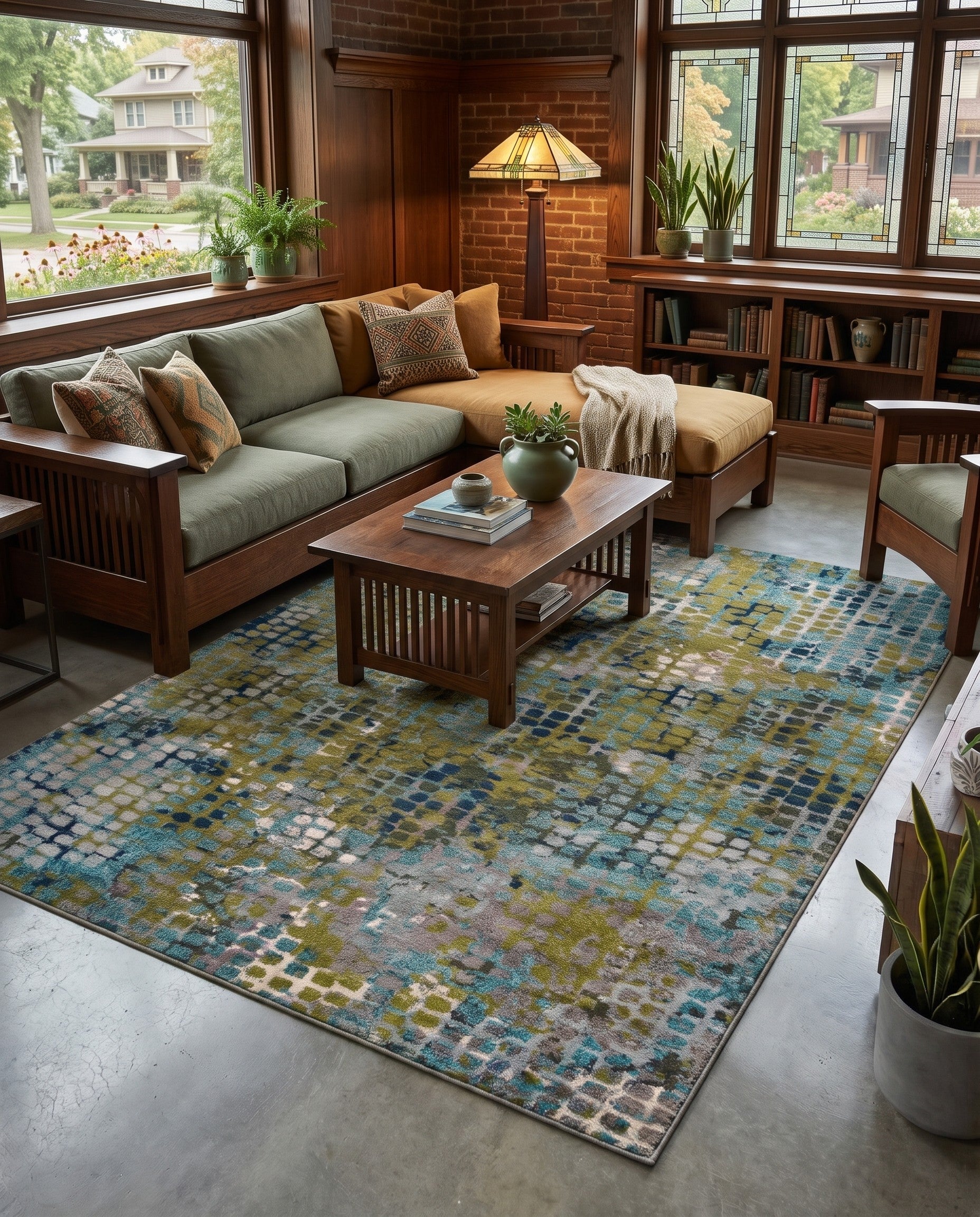 8' x 10' Washable Theia Rug