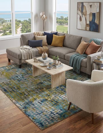 8' x 10' Washable Theia Rug
