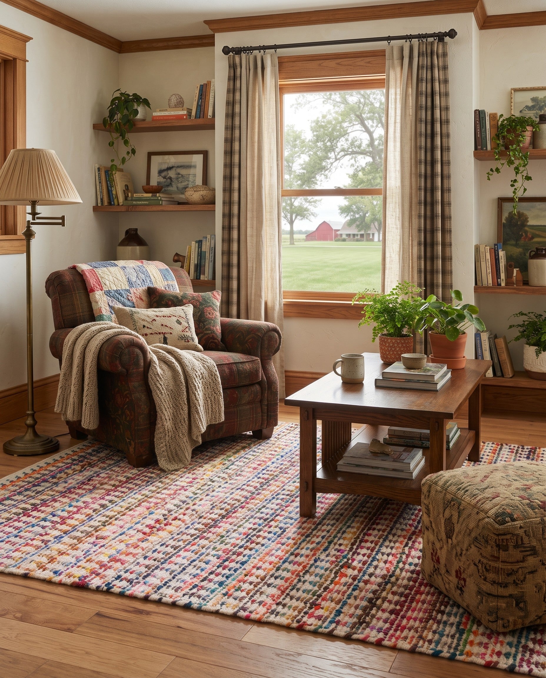 Hand Woven Braided Chindi Rug